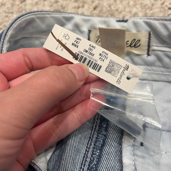 NWT Madewell The Harlow Super Wide Leg Jeans Sz 24 Petite Medium Wash Casual - Picture 3 of 6